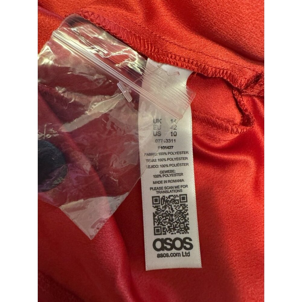 ASOS Double Breasted Blazer Dress Red 10 Long Sleeve NWT - Picture 7 of 9